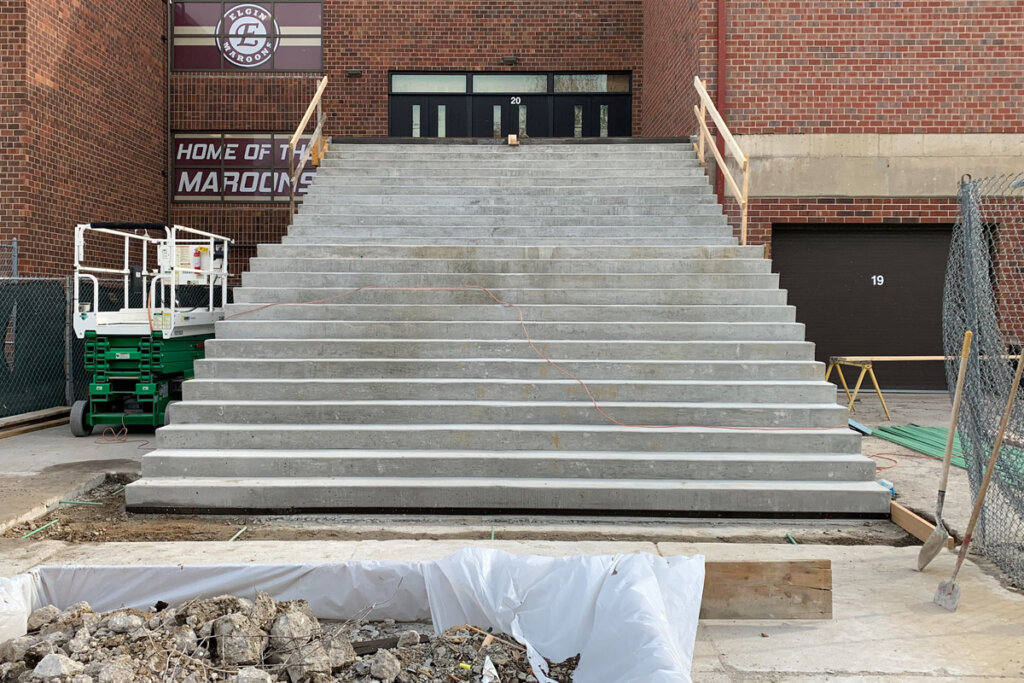 Elgin High School Concrete Stairs