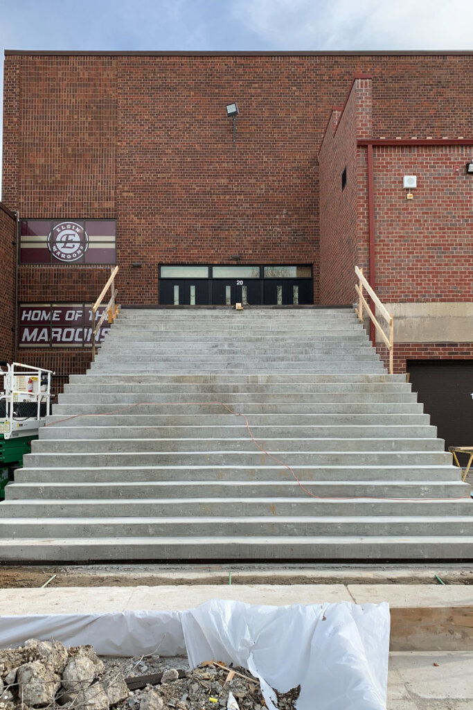 Elgin High School Concrete Stairs